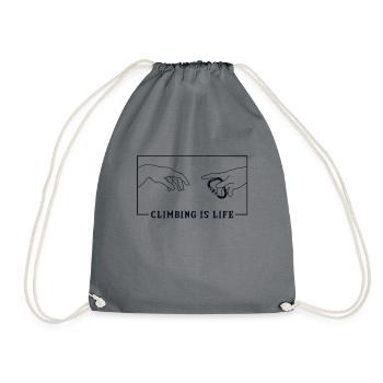 Michelangelo Création d'Adam Escalade Escaladeurs - Sac de sport léger - gris - Devant
