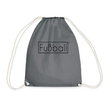 Fußball Fußballgott Fußballspieler Fußballprofi - Turnbeutel - Grau - Vorne