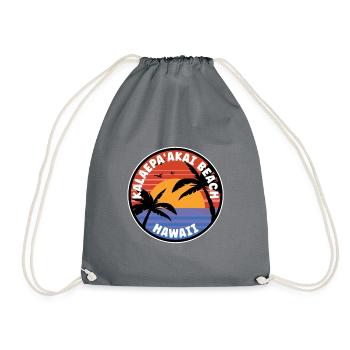 Kalaepa'Akai Beach Hawaii Sunrise - Drawstring Bag - grey - Front
