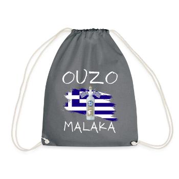 Ouzo Malaka - Turnbeutel - Grau - Vorne