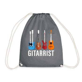 Gitarrist - Turnbeutel - Grau - Vorne