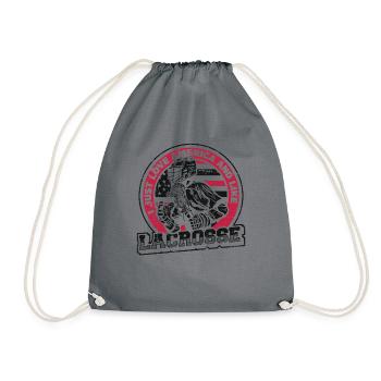 Love America And Like Lacrosse Lax Players - Drawstring Bag - grey - Front