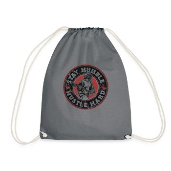 Stay Humble Hustle Hard Intercrosse Lax Player - Sac de sport léger - gris - Devant
