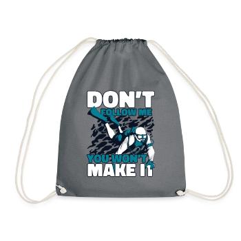 Ne me suivez pas, vous n’en ferez pas des lunettes - Sac de sport léger - gris - Devant