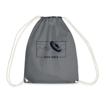 Michelangelo Creation of Adam Disc Golf Disc - Drawstring Bag - grey - Front