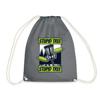 Stupid Tree Frisbee Golf Basket Disc Disc Golfer - Sac de sport léger - gris - Devant
