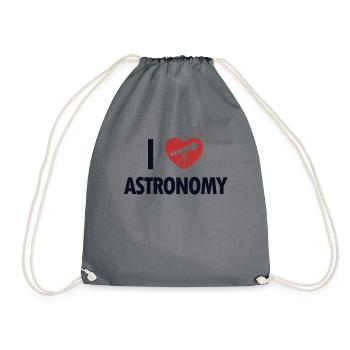 J’adore Astronomie Astronomie Photographe Starry Sky - Sac de sport léger - gris - Devant