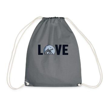 Love Astronomy Photographer Starry Sky Cosmologist - Drawstring Bag - grey - Front
