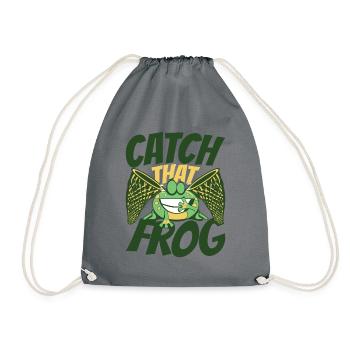 Catch That Frog Laubfrosch Kröte Kaulquappe - Turnbeutel - Grau - Vorne