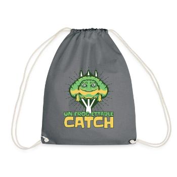 Un Frog Ettable Catch Kaulquappe Laubfrosch - Turnbeutel - Grau - Vorne