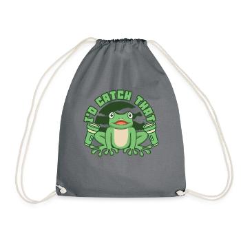 I'd Catch That Laubfrosch Kröte Kaulquappe Frosch - Turnbeutel - Grau - Vorne