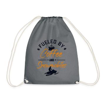 Alimenté par le café et les motoneiges Motoneige - Sac de sport léger - gris - Devant