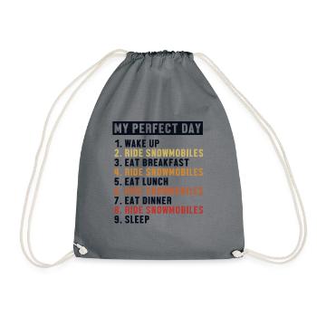Motoneige Perfect Day motocycliste - Sac de sport léger - gris - Devant