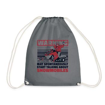 Peut spontanément parler de motoneiges - Sac de sport léger - gris - Devant