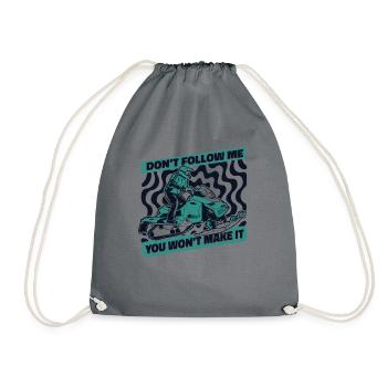 Ne me suivez pas, vous n’en arriverez pas en motoneige - Sac de sport léger - gris - Devant