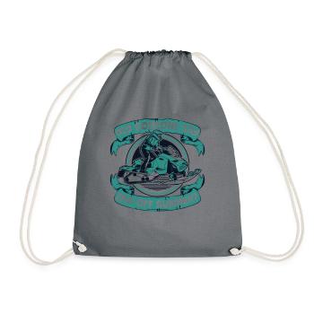 Did Someone Say End Off Summer Snowmobile Driver - Drawstring Bag - grey - Front