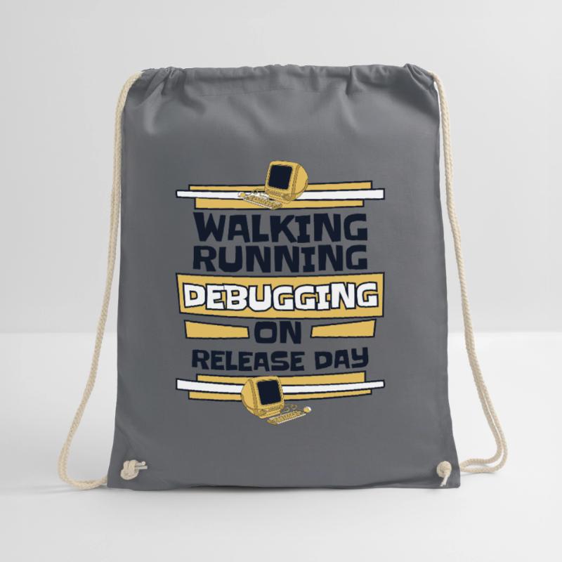 Walking Running Debugging Release Day Coder Sac de sport léger