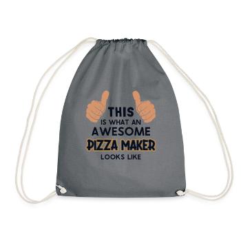 This Is What An Awesome Pizza Maker Looks Like - Turnbeutel - Grau - Vorne