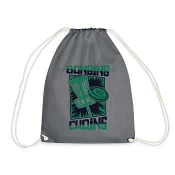 Banging Chains Basket Disc Disc Golfer Player - Sac de sport léger - gris - Devant