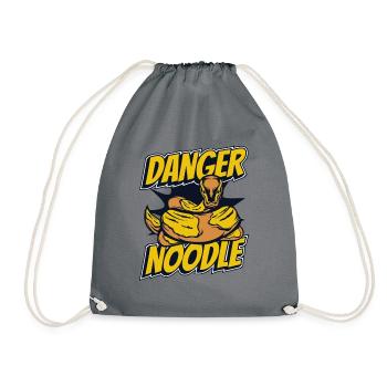 Danger Noodle Schuppenkriechtiere Python Banana - Drawstring Bag - grey - Front