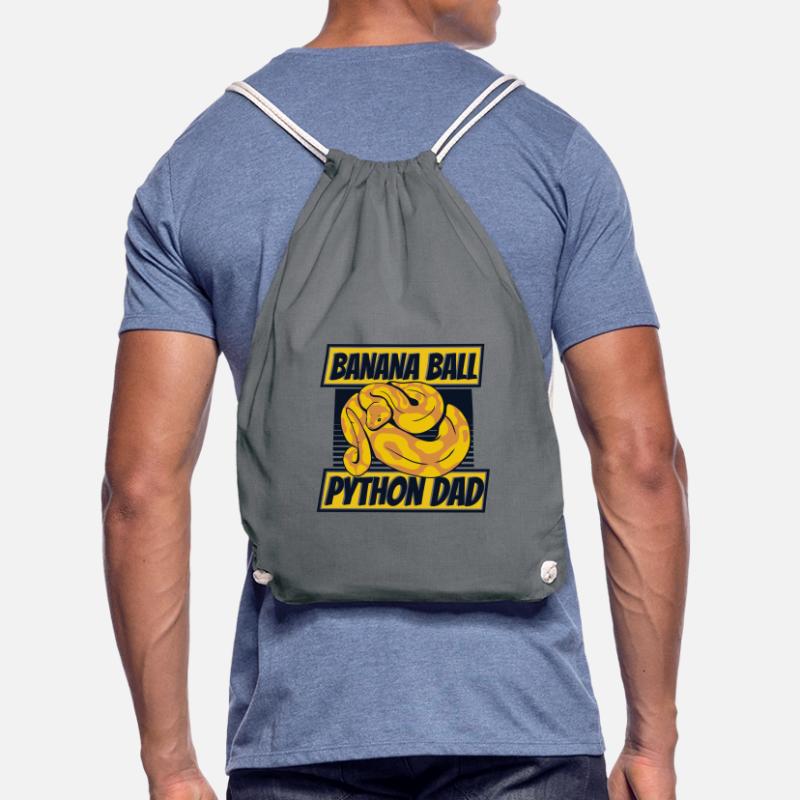 Banana Ball Python Dad Python Snake Banana Drawstring Bag