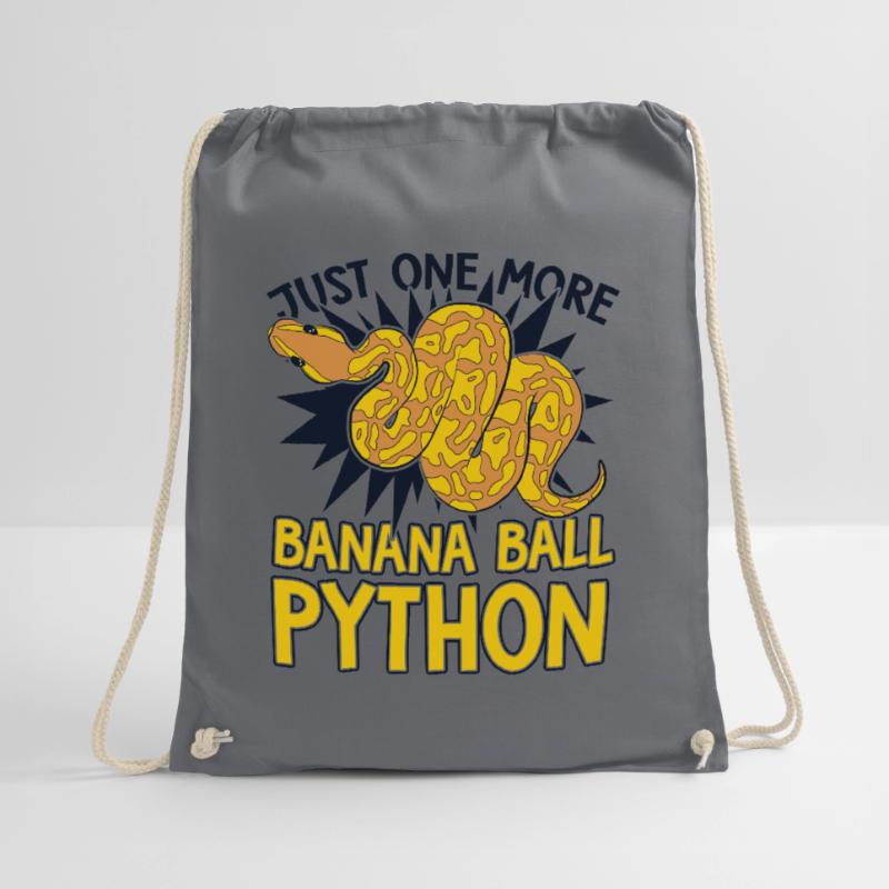 Just One More Snake Python Banana Ball Python Drawstring Bag