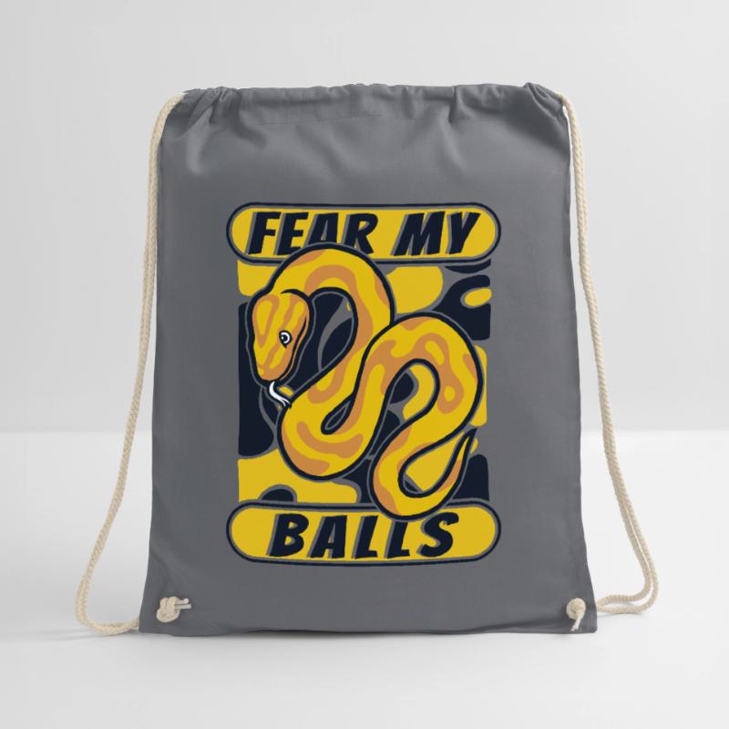 Fear My Balls Python Schlange Banana Ball Python Turnbeutel