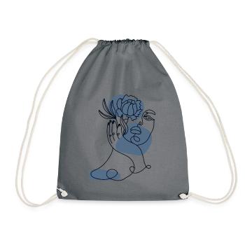 Lineart horticulture allotment garden allotment garden - Drawstring Bag - grey - Front