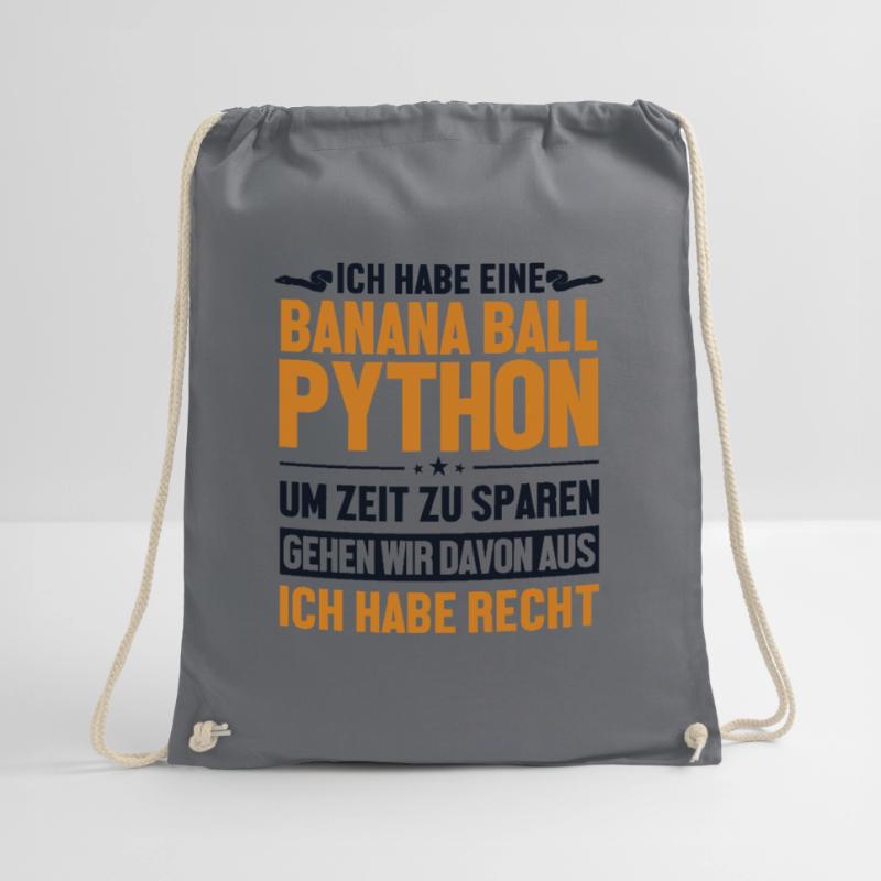 Banana Ball Python hat immer Recht Python Banana Turnbeutel