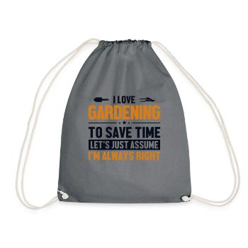 Jardinage Supposons que j’ai raison jardin potager - Sac de sport léger - gris - Devant