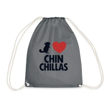 J’adore les éleveurs de Chinchillas Longtail Longhair - Sac de sport léger - gris - Devant