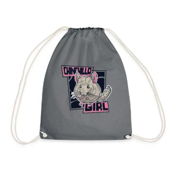 Chinchilla Girl Longhair Shorttail Long Tail - Sac de sport léger - gris - Devant