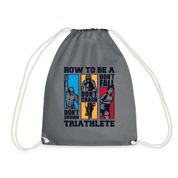 Comment être un triathlète Triathlète Triathlon Vélo Triathlète - Sac de sport léger - gris - Devant