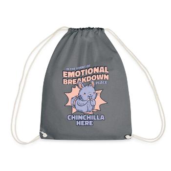 Emotional Breakdown Place Longhair Shorttail - Drawstring Bag - grey - Front