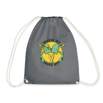 Où mes houes au jardin horticole - Sac de sport léger - gris - Devant