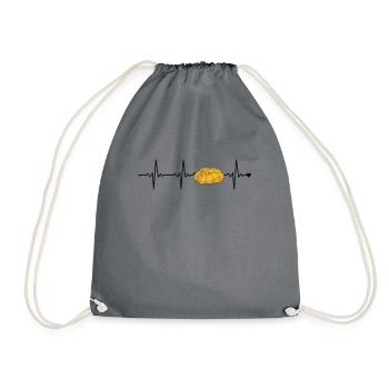 Banana Ball Python Heartbeat Snake Banana Ball - Drawstring Bag - grey - Front