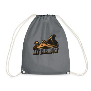 Mon thérapeute Charpentier Technicien du bois Charpentier - Sac de sport léger - gris - Devant
