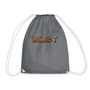 Cloué Il Charpentier Charpentier Technicien en bois - Sac de sport léger - gris - Devant