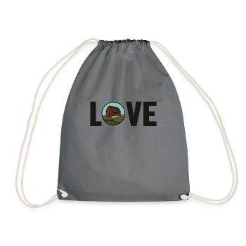Love Agriculture Agriculteur Biologique Agriculteur Agronome - Sac de sport léger - gris - Devant