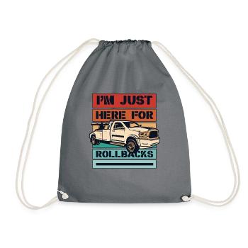 I'm Just Here For Rollbacks Abschleppfahrzeug - Turnbeutel - Grau - Vorne