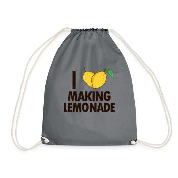 I love Making Lemonade Limonade Limonadenboss - Drawstring Bag - grey - Front