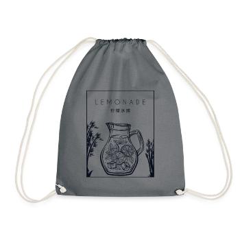 Lemonade Chinese Hanzi Lemonade Lemonade - Drawstring Bag - grey - Front