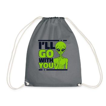 Je vais aller avec toi Ufo Conspiracy Extraterrestrial - Sac de sport léger - gris - Devant