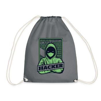 Je suis un hacker éthique Ingénierie sociale Hameçonnage - Sac de sport léger - gris - Devant
