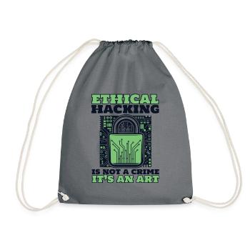 Le piratage éthique n’est pas un phishing renifleur de crime - Sac de sport léger - gris - Devant
