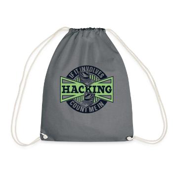 S’il s’agit de piratage, comptez-moi dans Sniffer - Sac de sport léger - gris - Devant