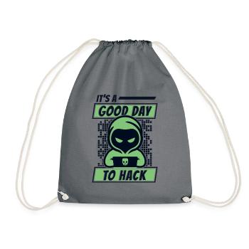 C’est une bonne journée pour pirater l’ingénierie sociale - Sac de sport léger - gris - Devant
