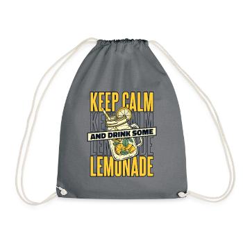 Restez calme et buvez de la limonade Limonade - Sac de sport léger - gris - Devant
