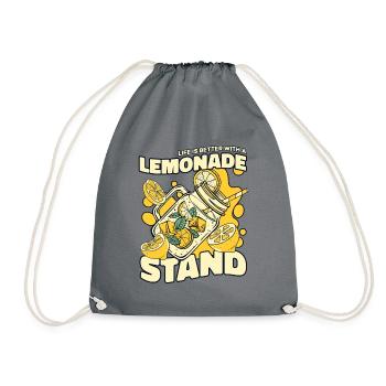 La vie est meilleure avec un stand de limonade Limonade - Sac de sport léger - gris - Devant