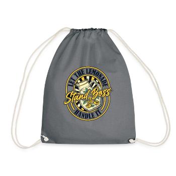 Let The Lemonade Stand Handle It - Drawstring Bag - grey - Front
